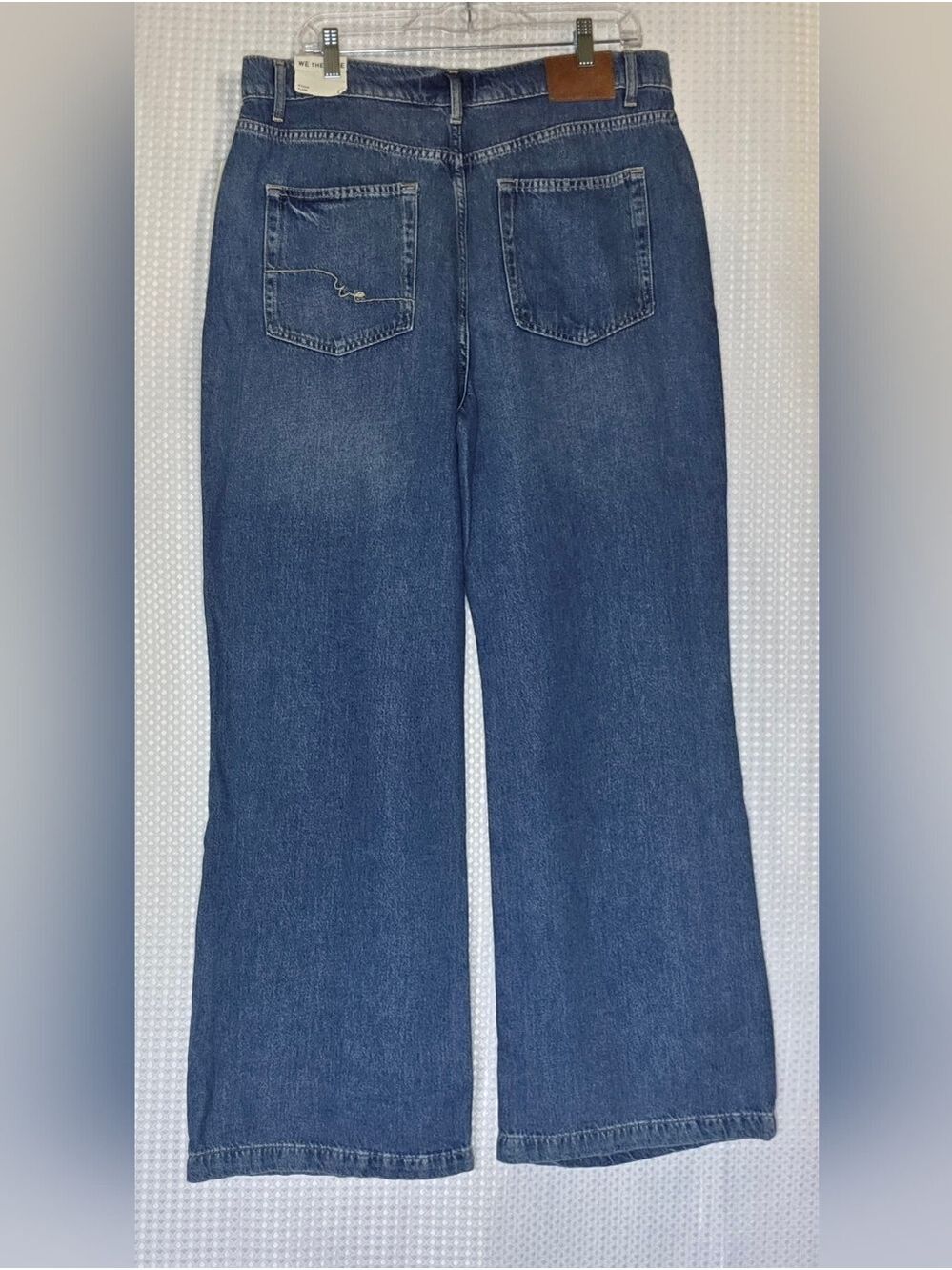 Free People Jeans 31 High Rise Wide Leg Denim Trendy Relaxed Chic NWT - Picture 11 of 11